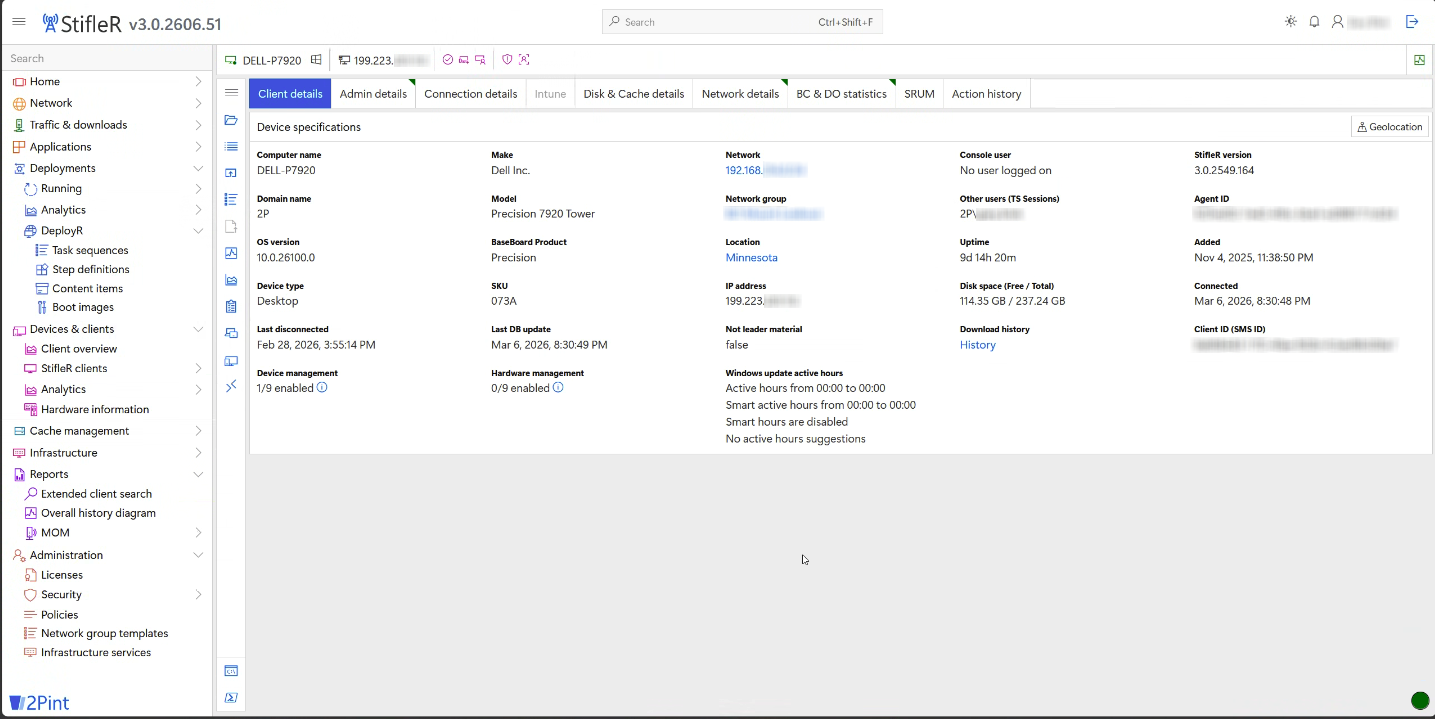 RemoteR –&nbsp;Client details