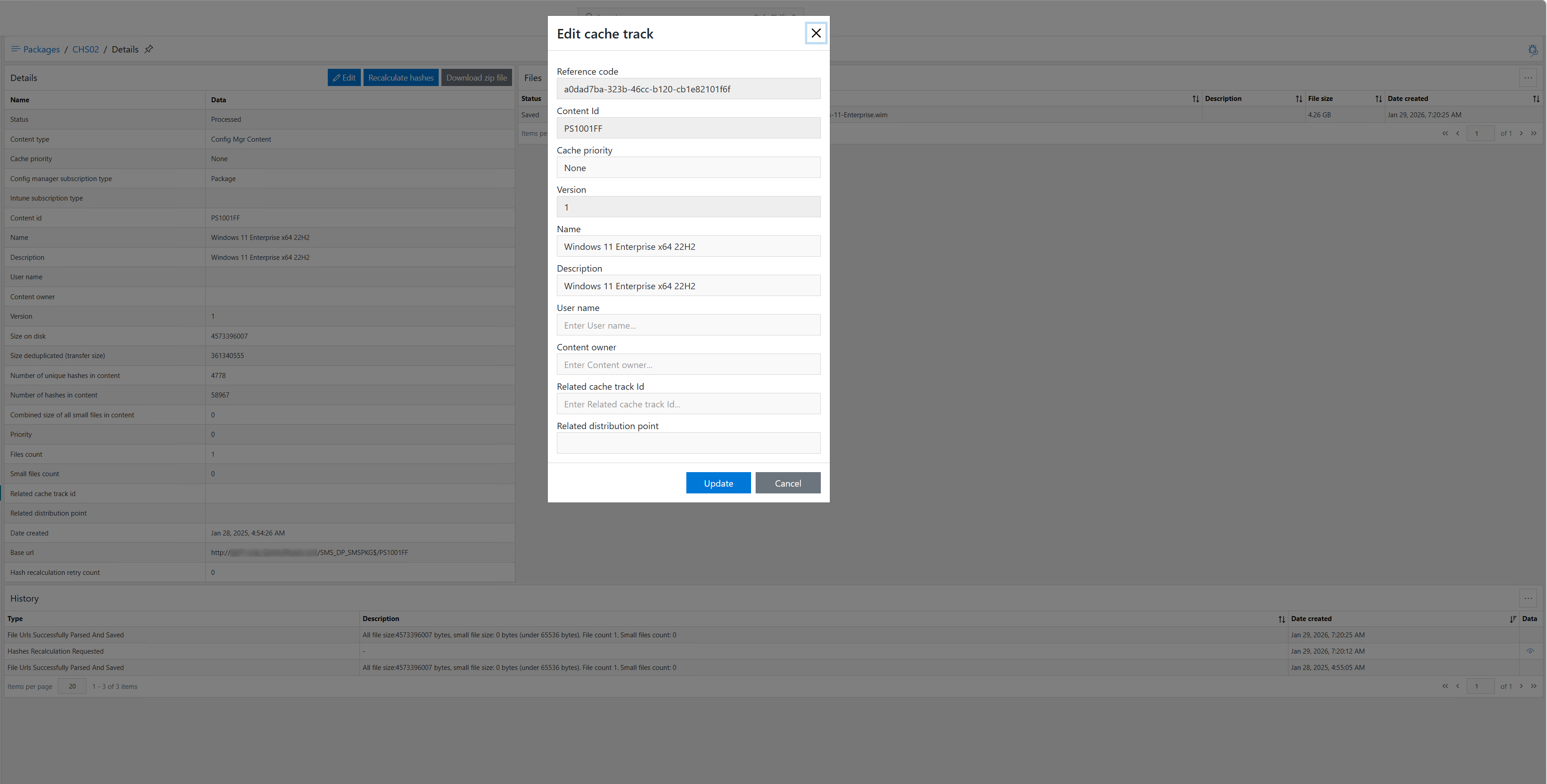 CacheR – Edit cache tracks package