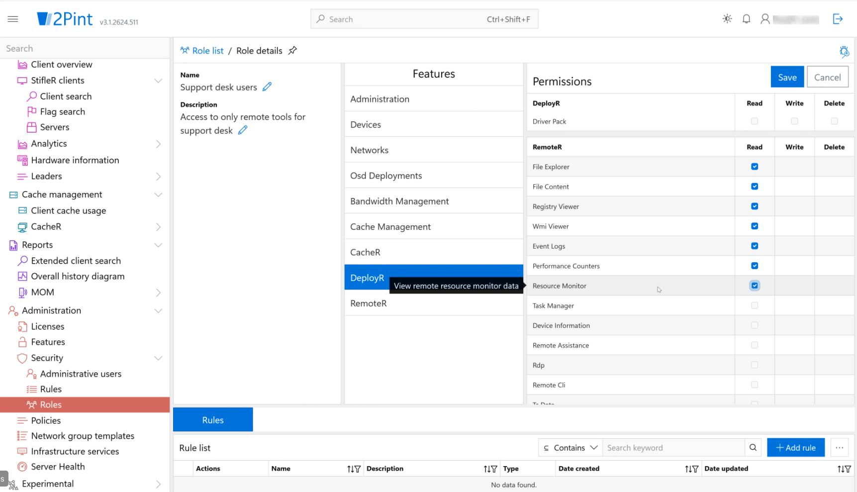 StifleR Administration – Role-based access control
