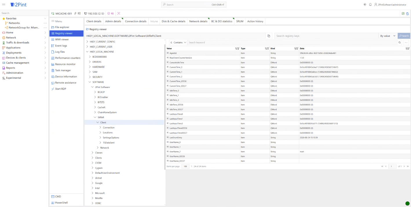 RemoteR – Registry viewer