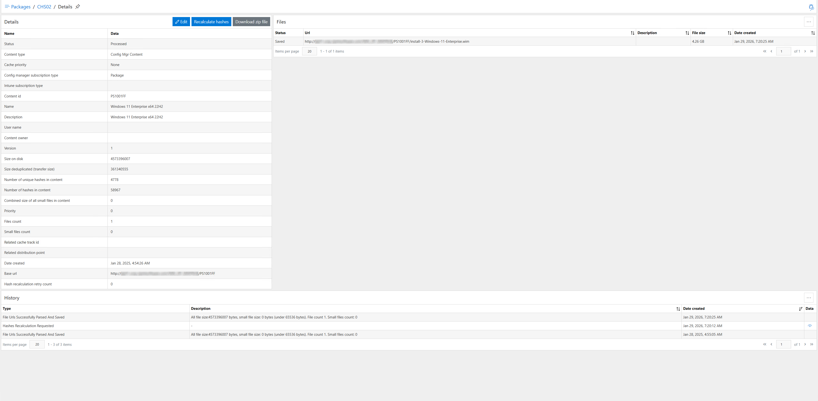 CacheR – Cache tracks package detail